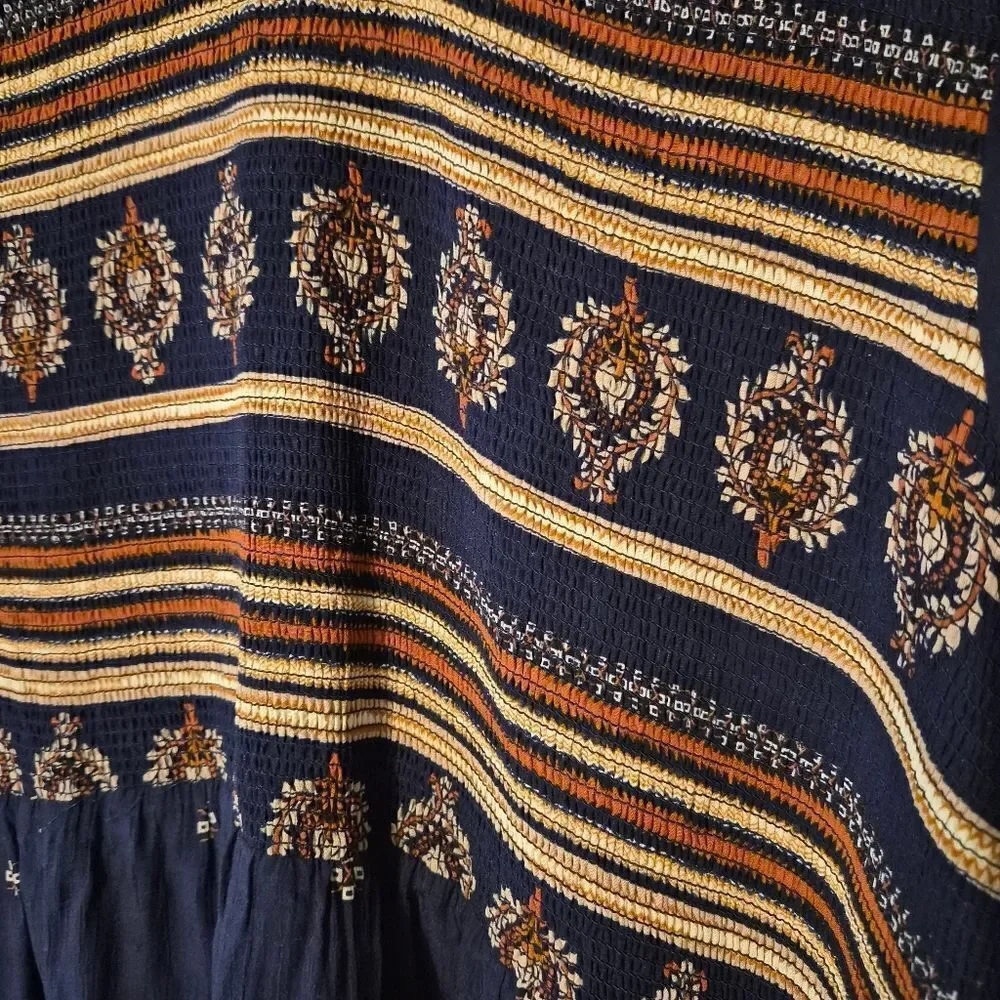 Matilda Jane Good Hart GH Yellowstone Geo Print Midi Dress Womens XL | EUC